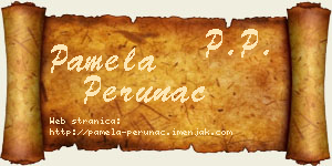 Pamela Perunac vizit kartica